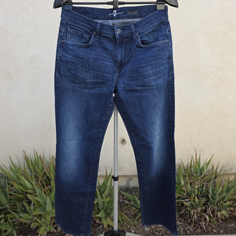 7 For All Mankind Carsen Men's Blue Jeans